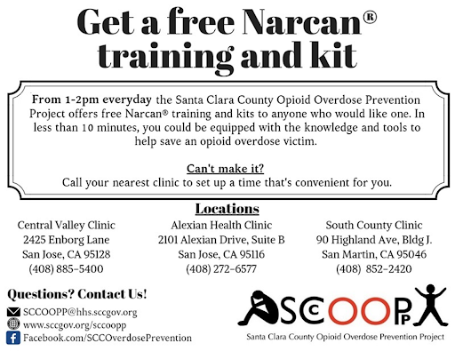 Get a free Narcan training and Kit Flyer